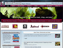 Tablet Screenshot of gametheorystore.com